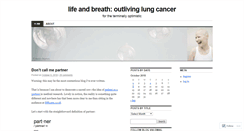 Desktop Screenshot of outlivinglungcancer.com